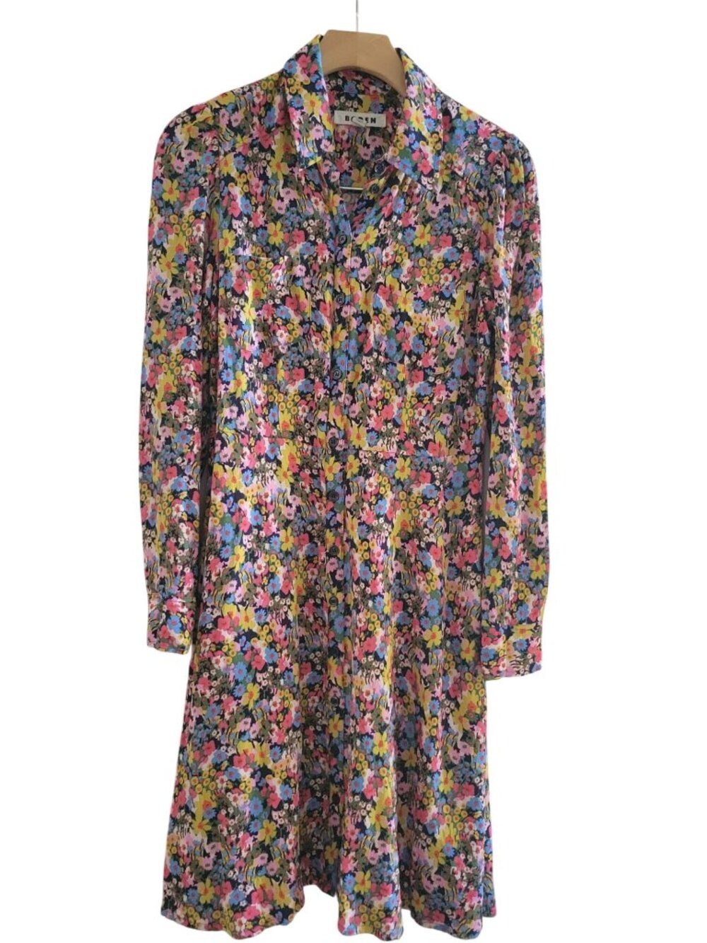 Boden Floral print Multi-Color Dress Fit and Flare Maxi Dress size 4 Modest